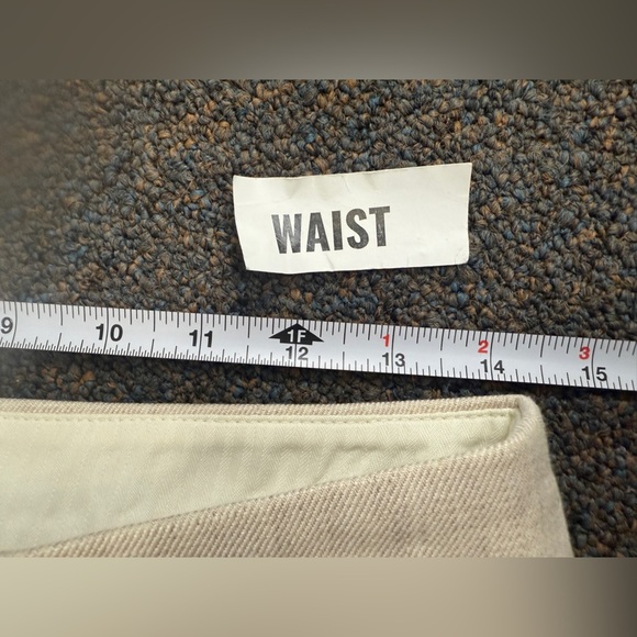 J Crew $118 'Kate' Woman's 6P Flax Capri Linen Blend Lined Tan Pant Summer - Picture 6 of 9